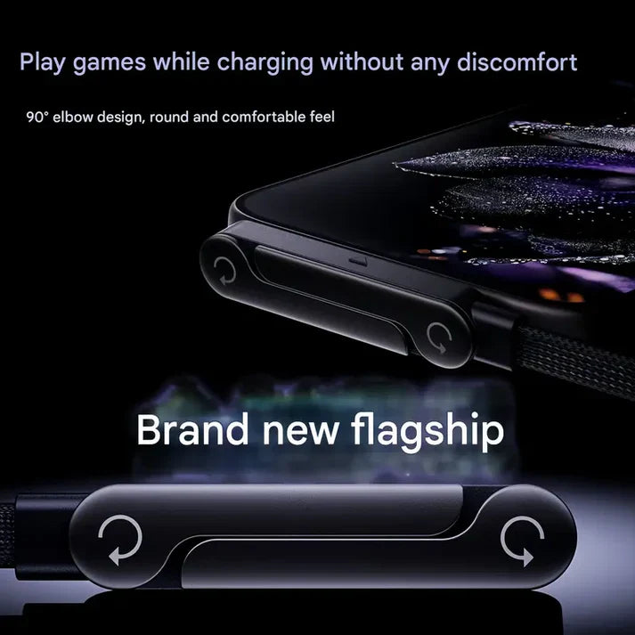2-in-1 Invisible Charger Cable with Stand - 240W Fast Charging by RareCo™