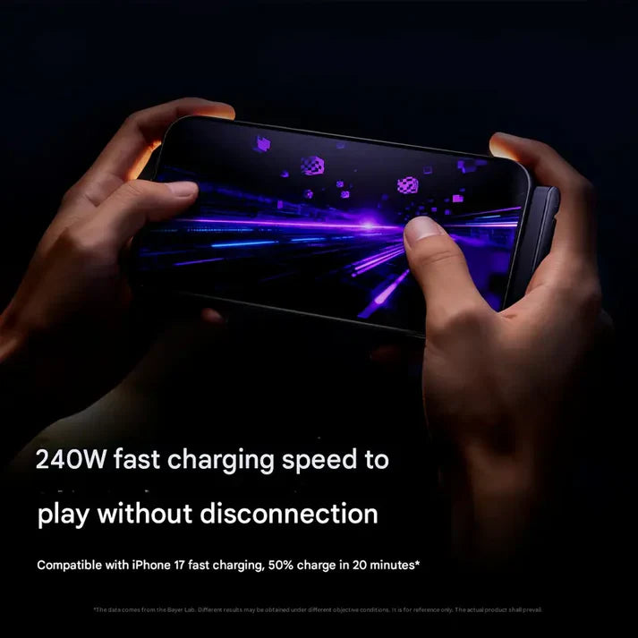 2-in-1 Invisible Charger Cable with Stand - 240W Fast Charging by RareCo™