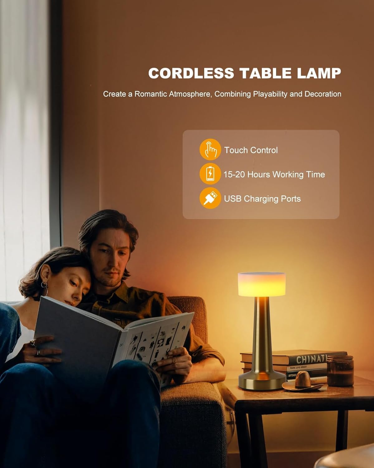 RareCo™ Cordless LED Touch Lamp