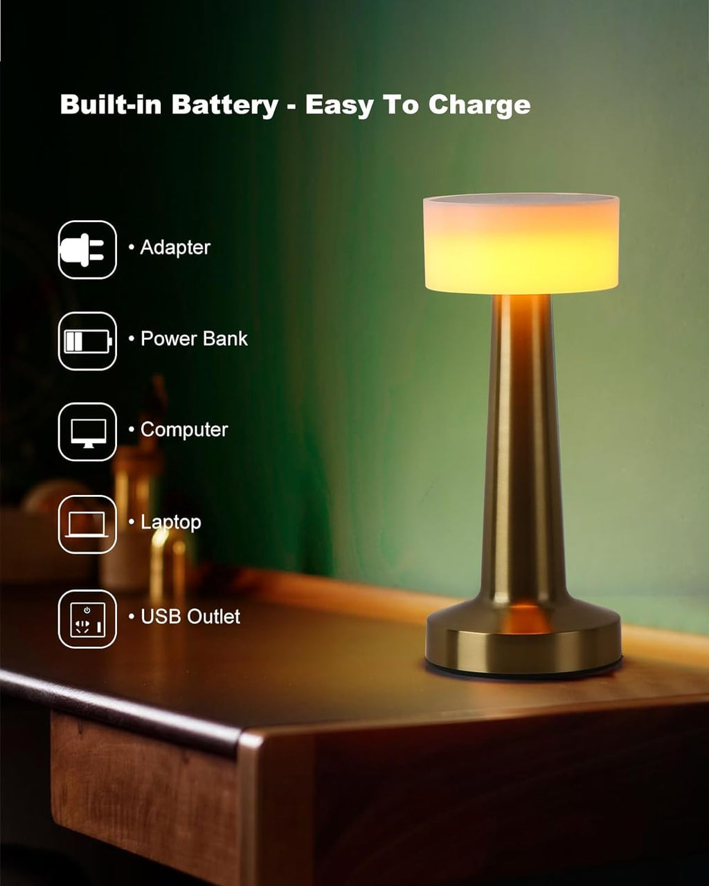 RareCo™ Cordless LED Touch Lamp