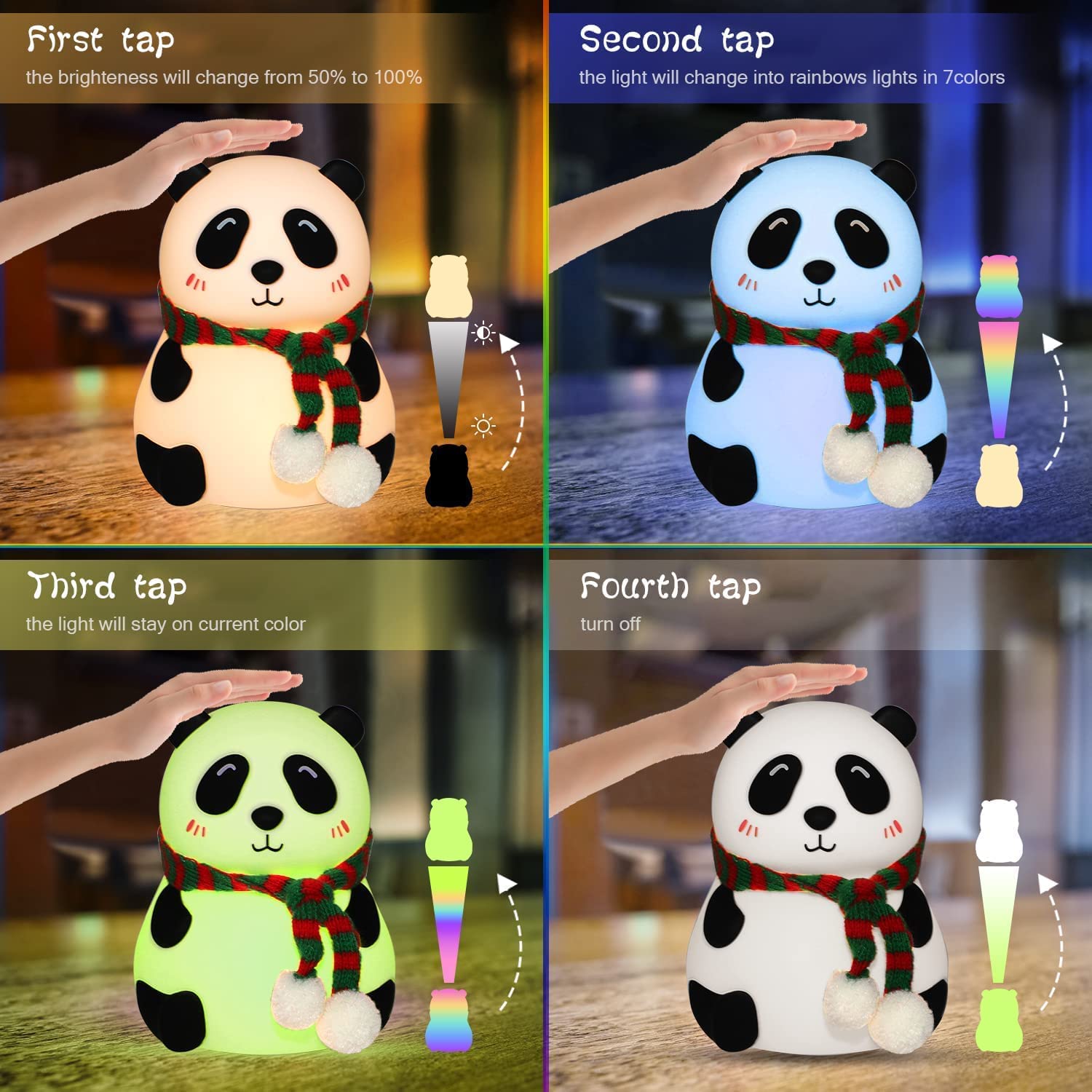 RareCo™ Panda Touch Lamp