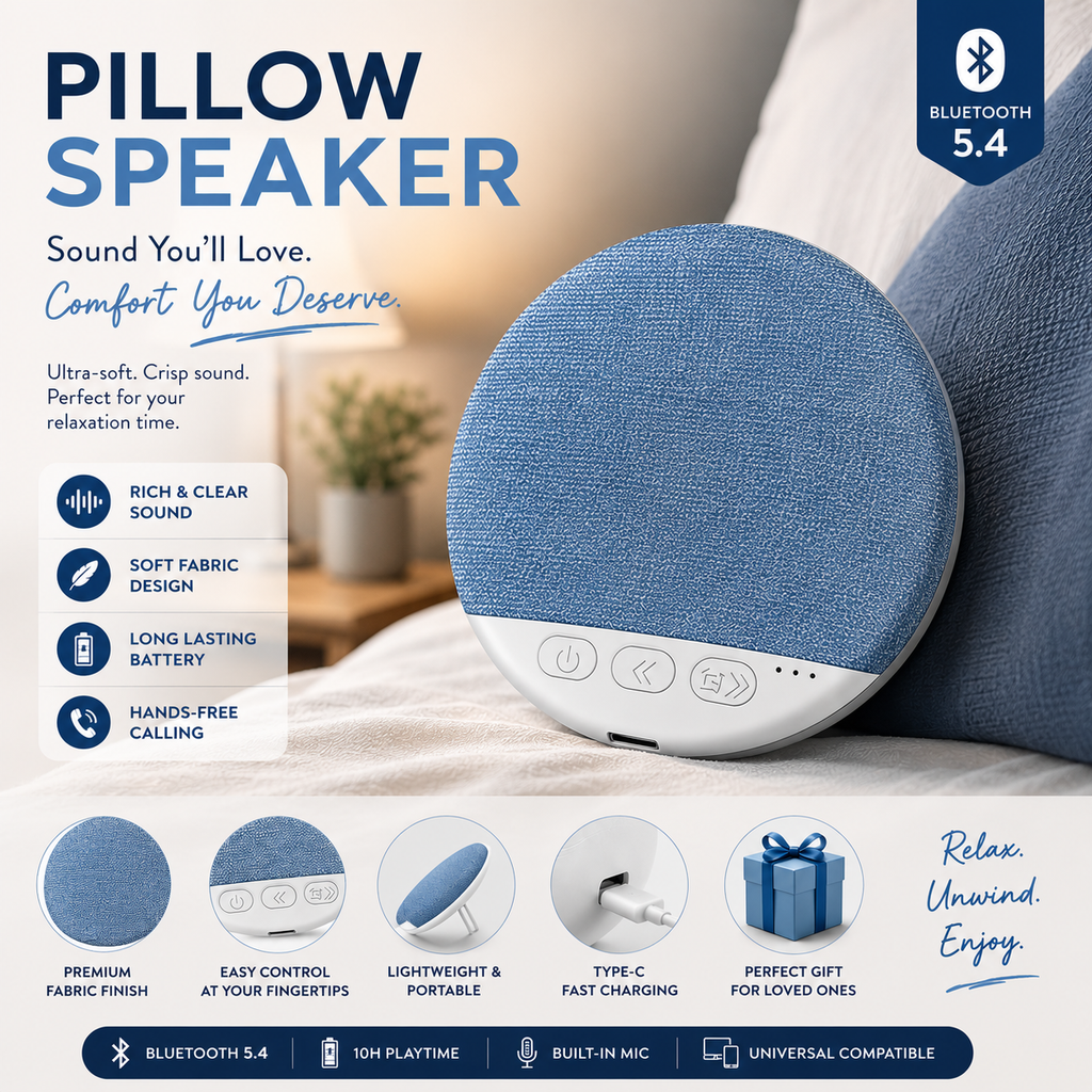 RareCo™ SleepSync Pillow Speaker
