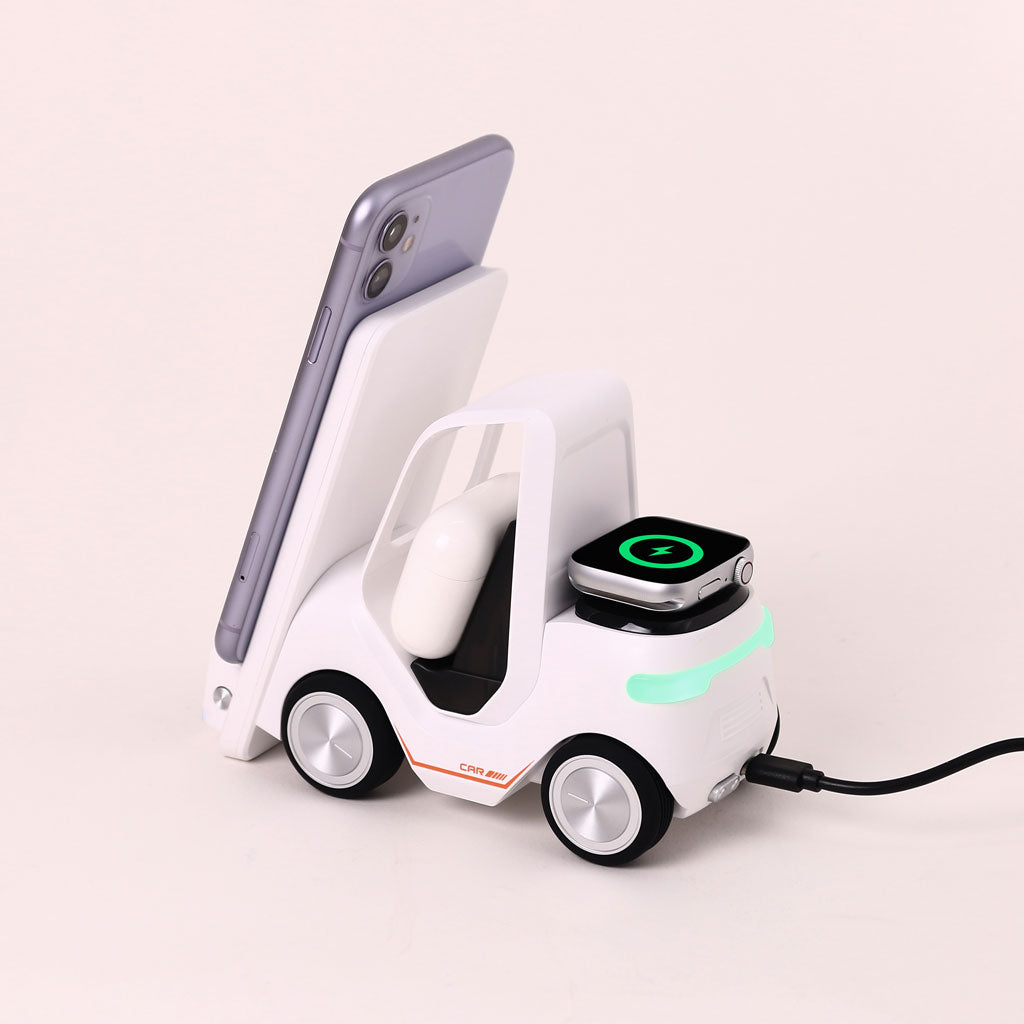 Rarecostore Cruiser - 3 in 1 Wireless Charger with Clock