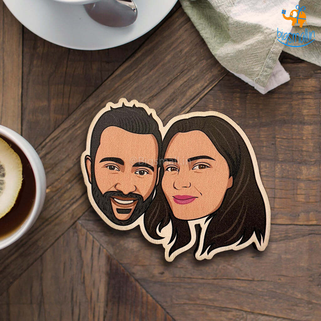 Personalized Caricature Wooden Fridge Magnet