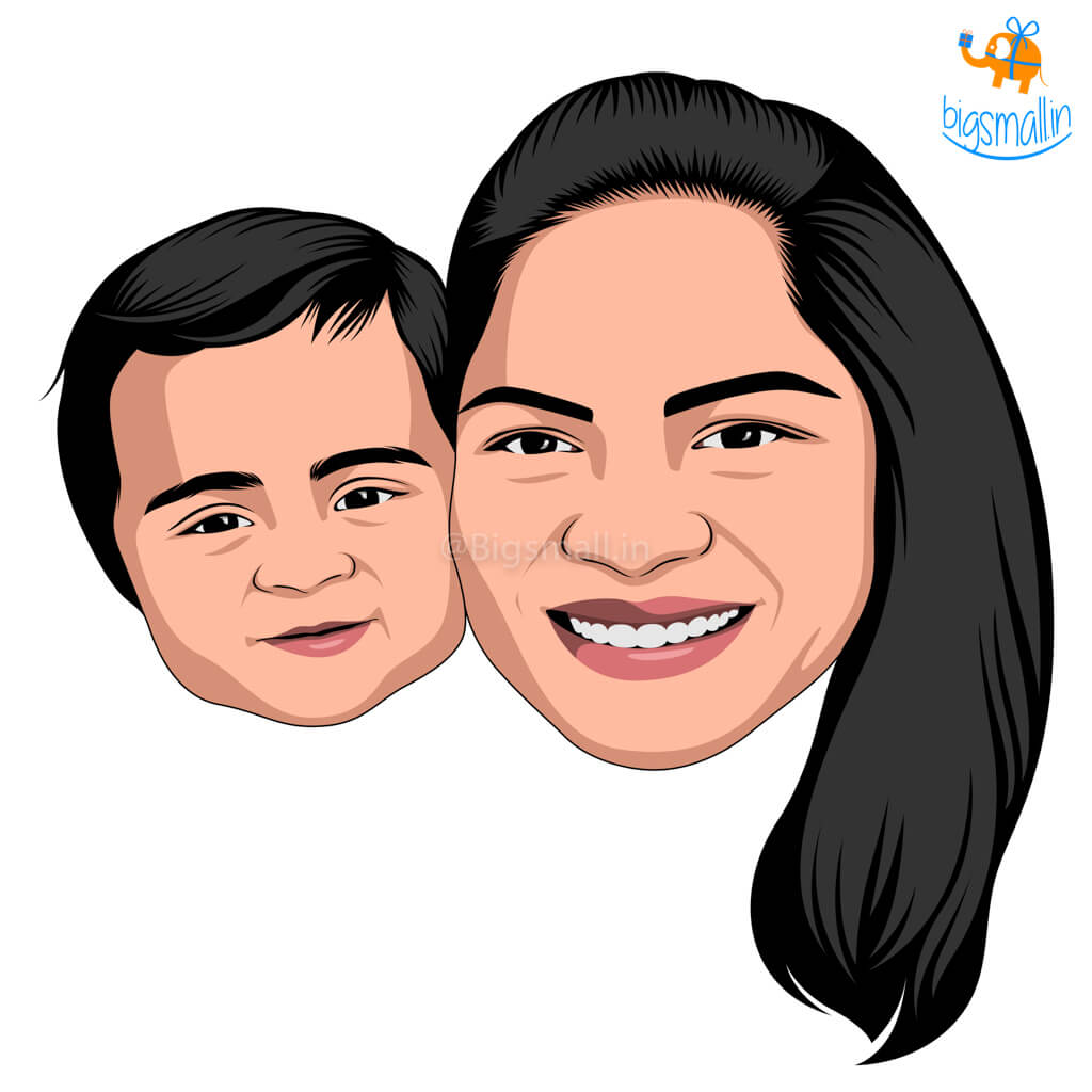 Personalized Caricature Wooden Fridge Magnet