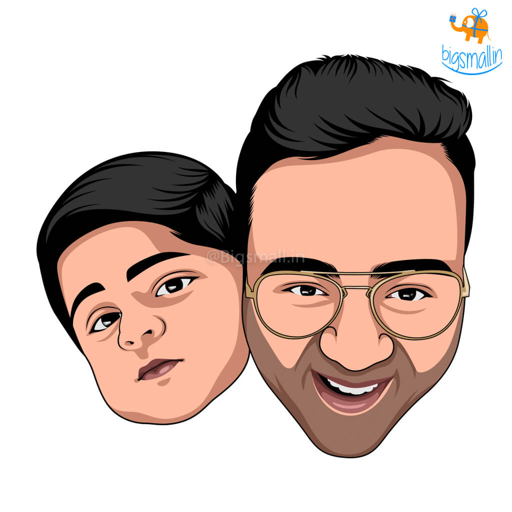 Personalized Caricature Wooden Fridge Magnet