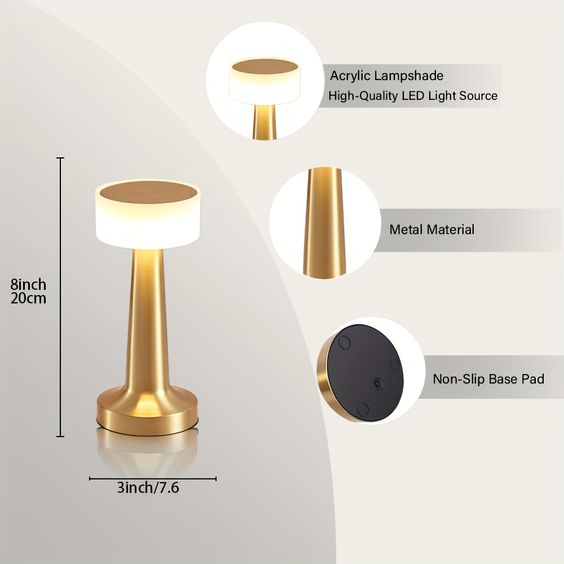 RareCo™ Cordless LED Touch Lamp