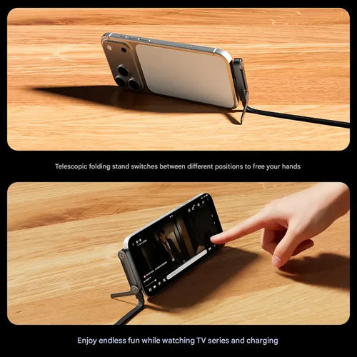 2-in-1 Invisible Charger Cable with Stand - 240W Fast Charging by RareCo™