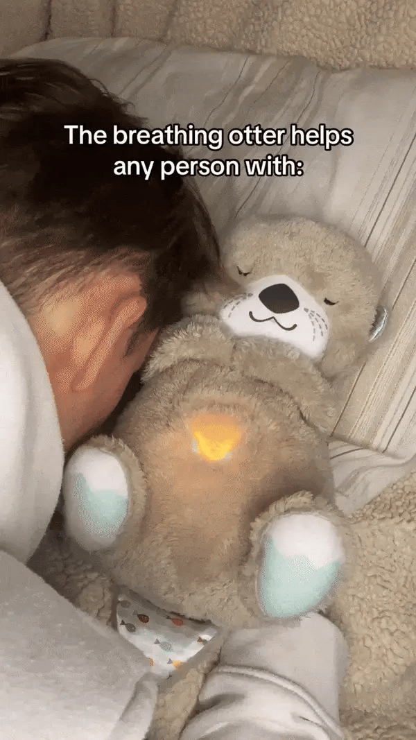 RareCo™ Breathing Otter Teddy Plush Toy