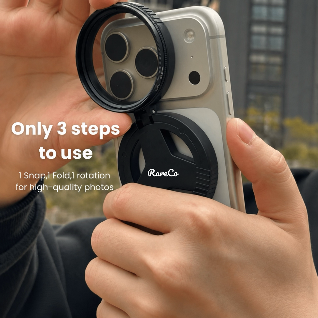 RareCo™ Magnetic Phone Lens 52mm CPL Filter Kit