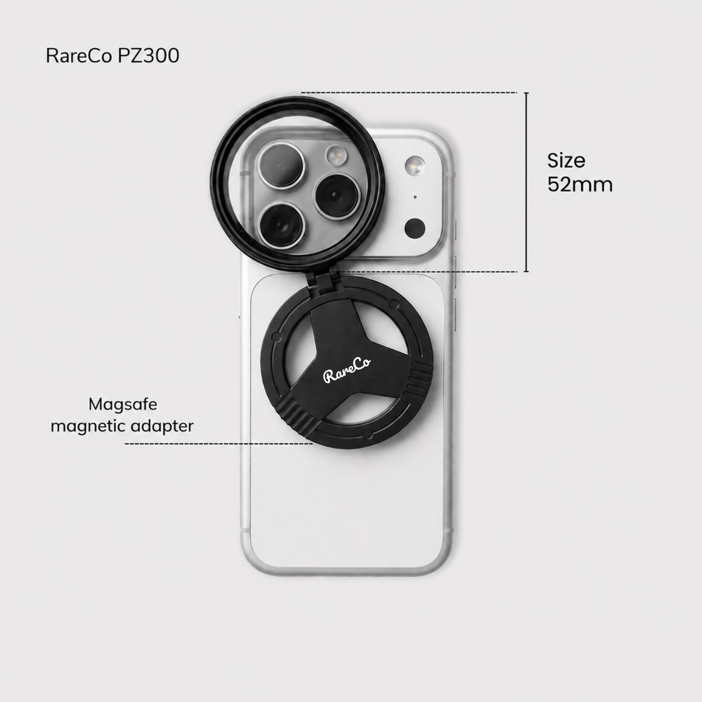 RareCo™ Magnetic Phone Lens 52mm CPL Filter Kit